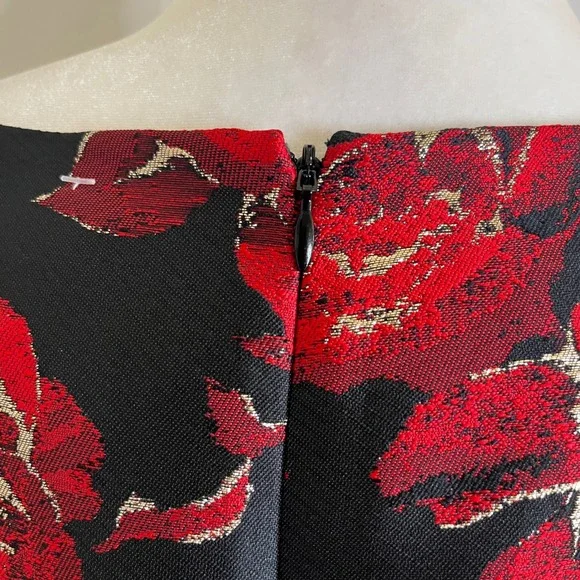 New Shani Women's Jacquard Boat Neck Tiered Dress size 16 Fit and Flare Regency - Picture 16 of 16